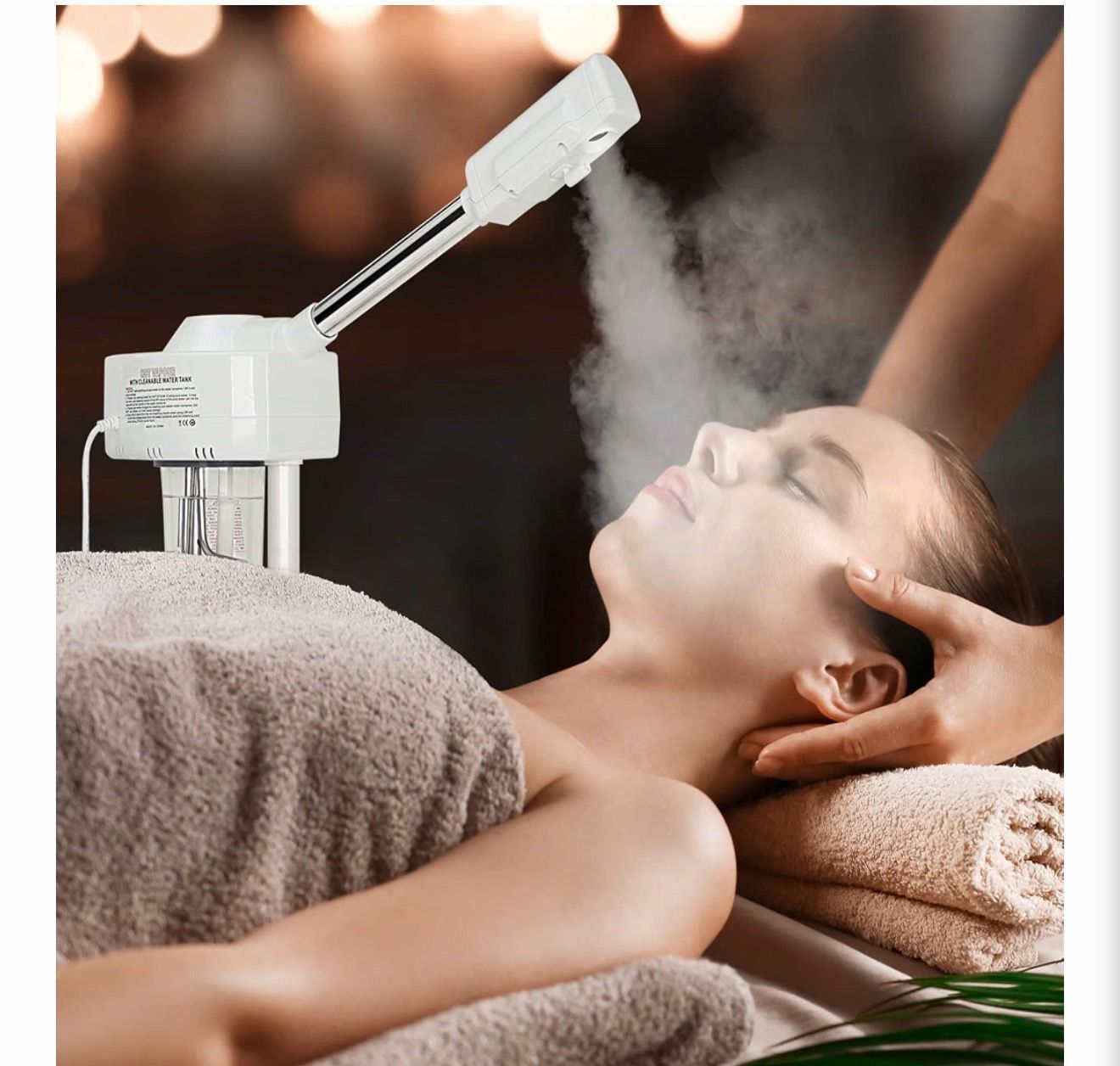 Professional ionic ozone facial steamer with aromatherapy - photo 2