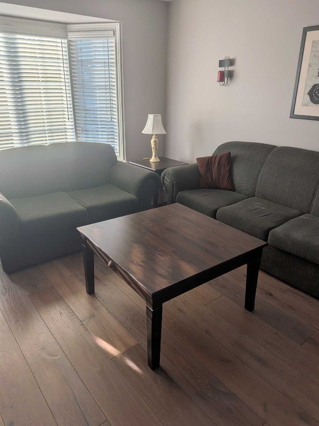 Dark Wood Living Room Furniture Set - photo 2