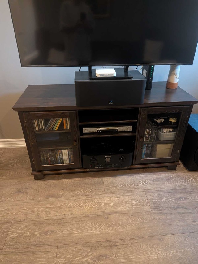 Dark Wood Living Room Furniture Set - photo 3
