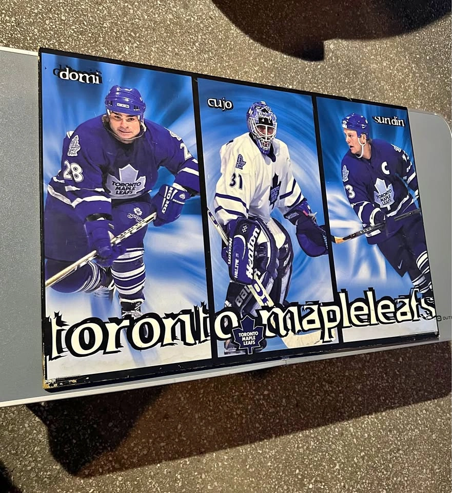 Toronto Maple Leafs Wooden Poster - Domi, Cujo, Sundin