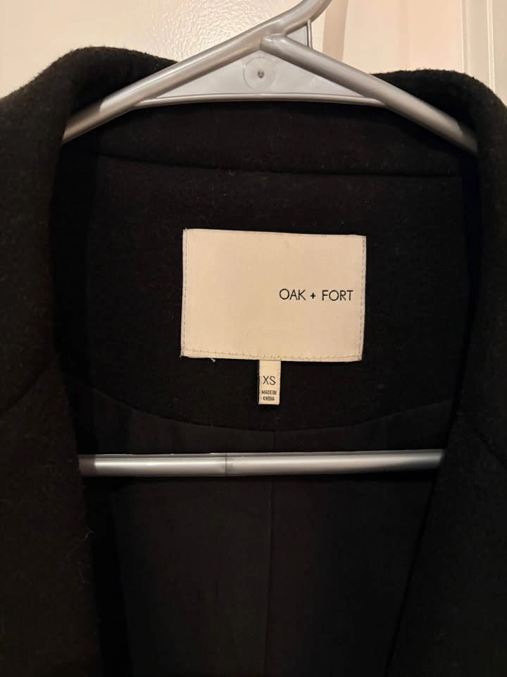 OAK + FORT Black Single-Breasted Coat - photo 2