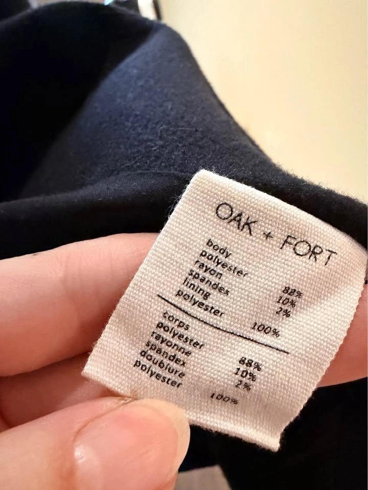 OAK + FORT Black Single-Breasted Coat - photo 3