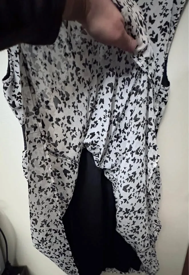 Fire Los Angeles Butterfly Print Lace Waist Dress - photo 5