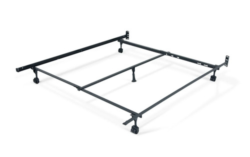 Heavy Duty Steel Platform Bed Frame with Casters