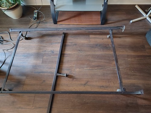 Heavy Duty Steel Platform Bed Frame with Casters - photo 5