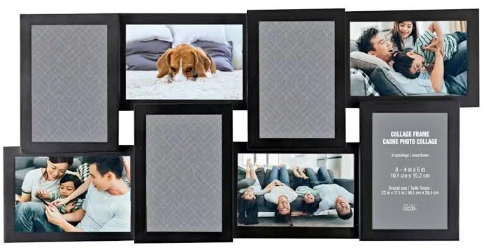 Black Collage Frame 4" x 6"