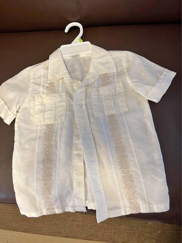 Toddler JK SK boys dressy short sleeve shirts