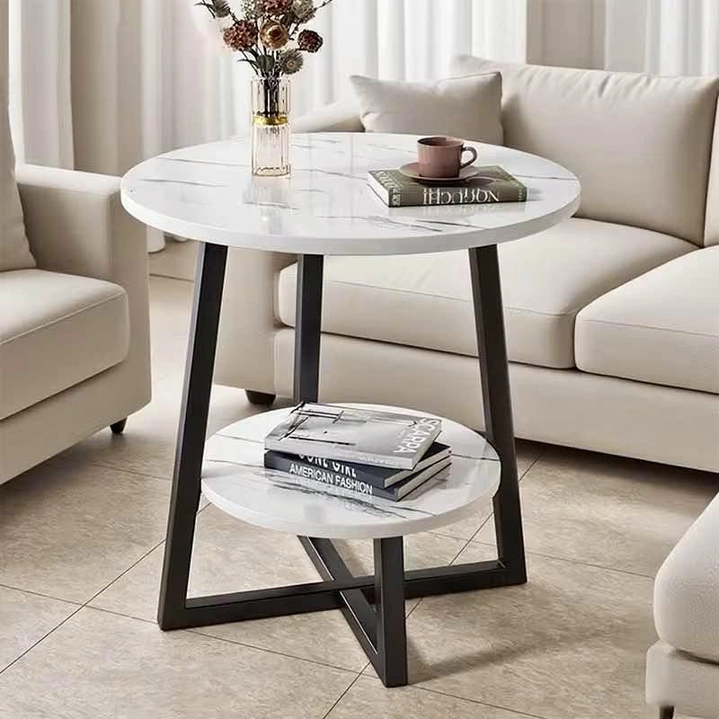 Round Marble Table | 2-Tier