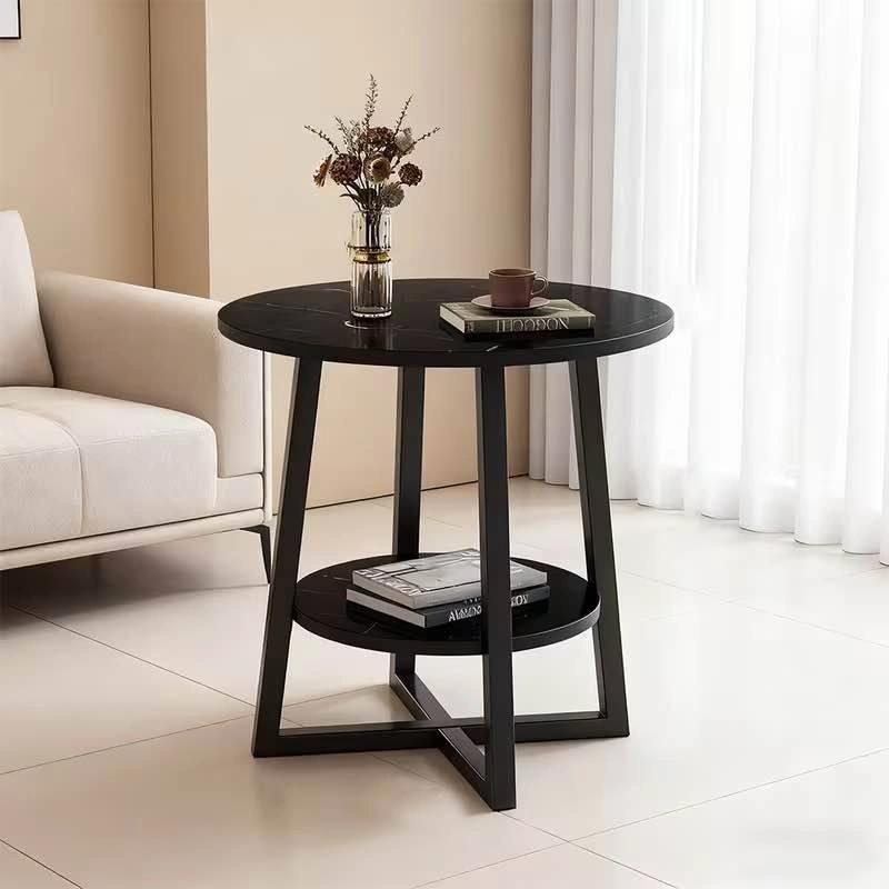 Round Marble Table | 2-Tier - photo 2