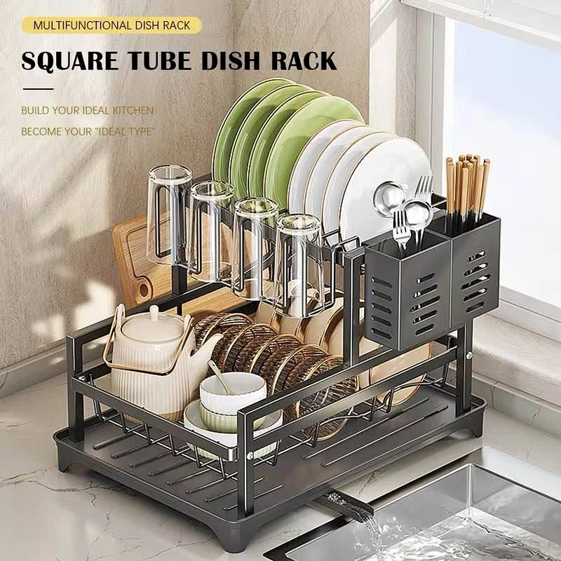 Dish Rack w/ Drain on sale