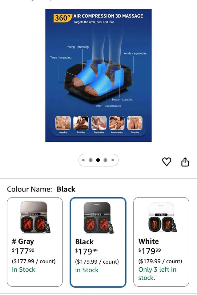 Foot Massager with Heat and Remote - photo 5