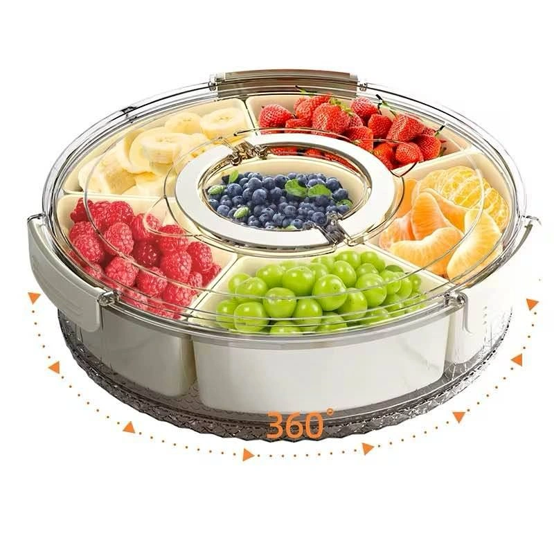 Rotating Snack Tray with Lid