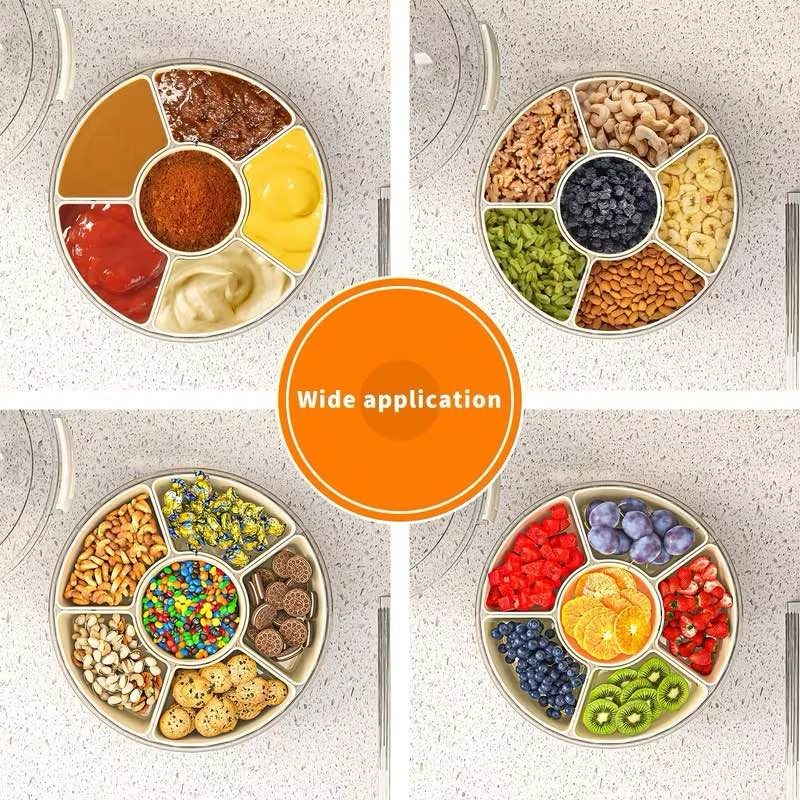 Rotating Snack Tray with Lid - photo 2