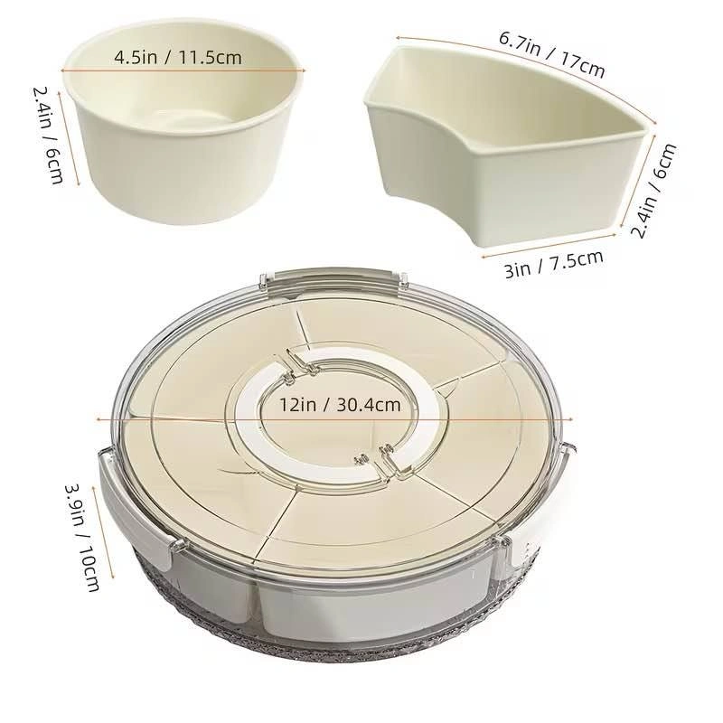 Rotating Snack Tray with Lid - photo 3