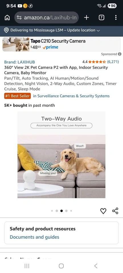 Laxihub P2T Indoor Wi-Fi Camera - photo 2
