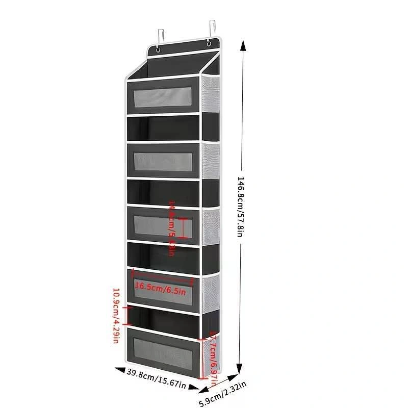 8-Pocket Hanging Organizer w/ Clear Windows - photo 2