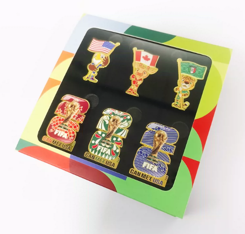 NEW Limited Official FIFA World Cup 2026 6 Pins Set