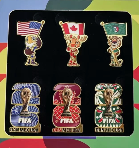 NEW Limited Official FIFA World Cup 2026 6 Pins Set - photo 2