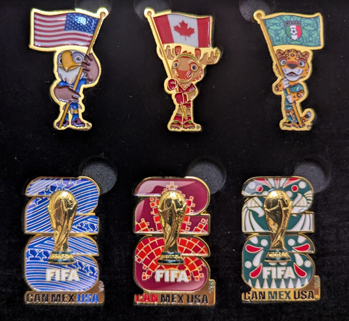 NEW Limited Official FIFA World Cup 2026 6 Pins Set - photo 3