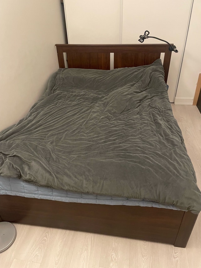 IKEA HAUGESUND double bed mattress + SONGESAND bedframe - photo 2