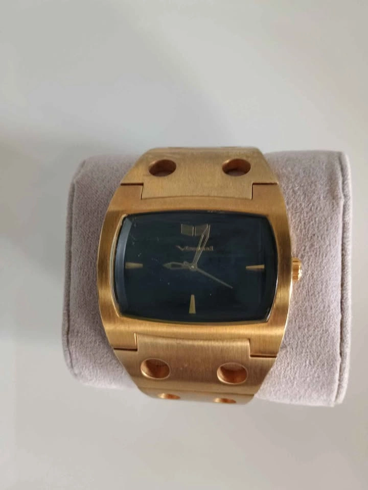 Vestal Gold-Tone Watch w/ Black Dial - photo 4
