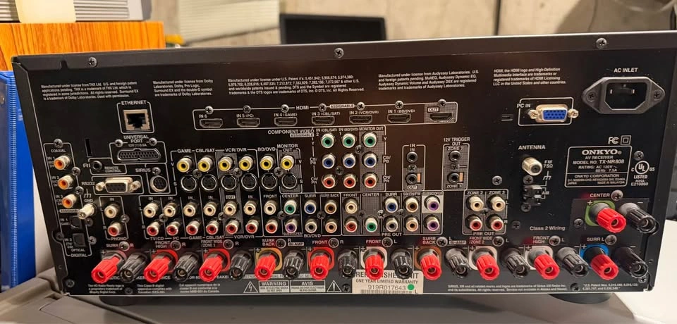 ONKYO AV RECEIVER MODEL NO. TX-NR808 - photo 2