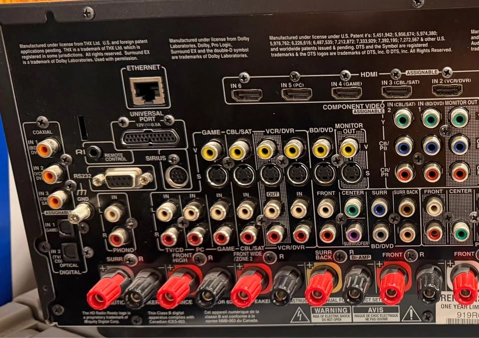 ONKYO AV RECEIVER MODEL NO. TX-NR808 - photo 3