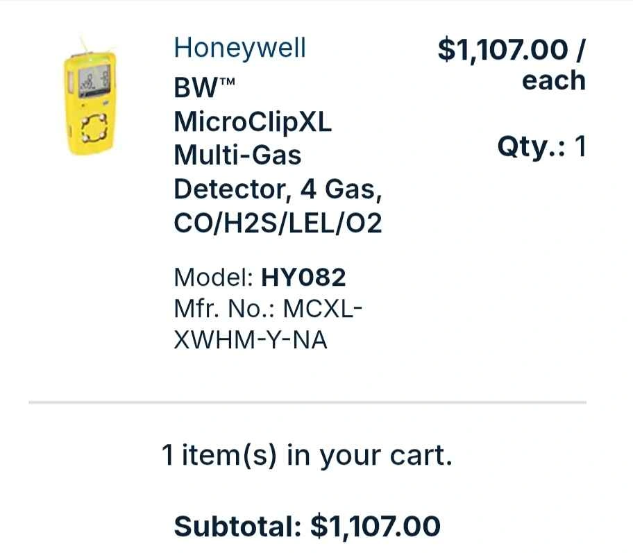 BW Honeywell Gas Monitor - photo 5