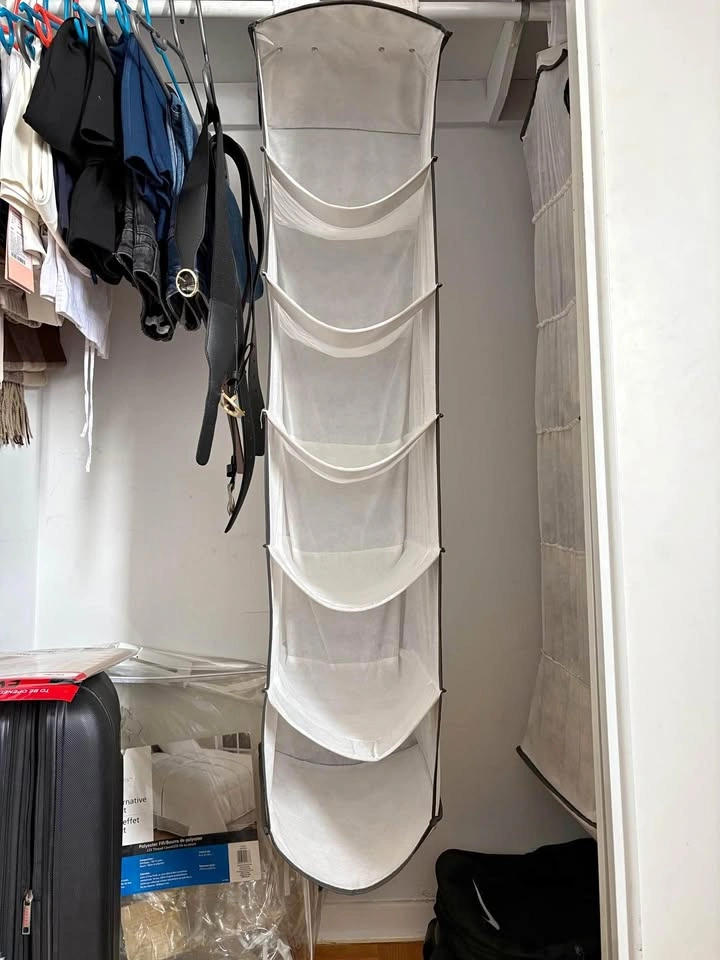 6-Shelf Hanging Closet Organizer - Set of 2
