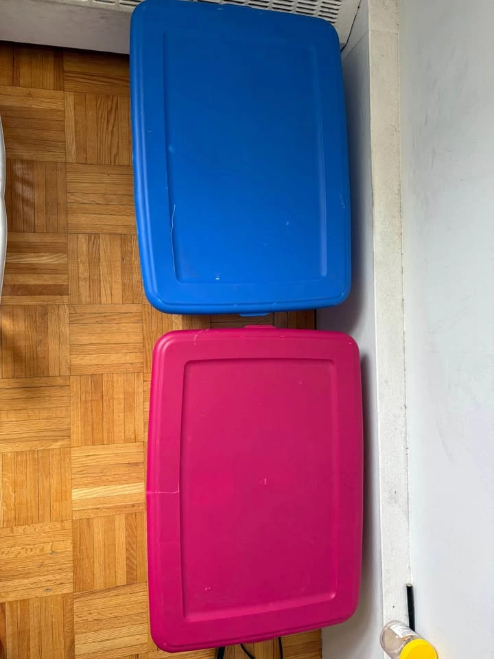 Assorted Plastic Storage Bins and Baskets - photo 2