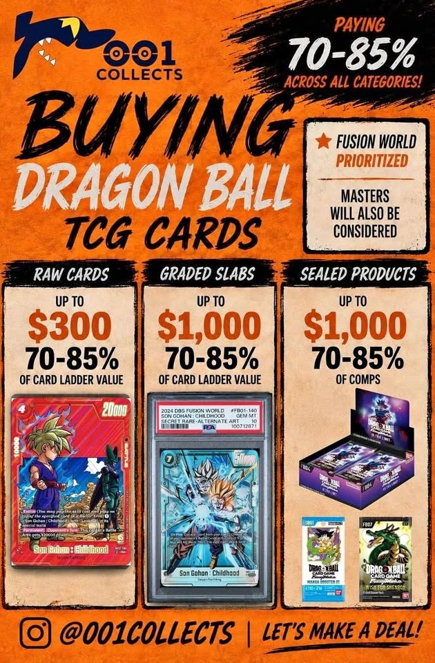 BUYING Dragon Ball TCG