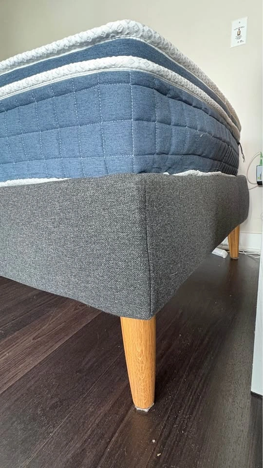 Twin Bed Frame + Mattress – Good Condition - photo 3