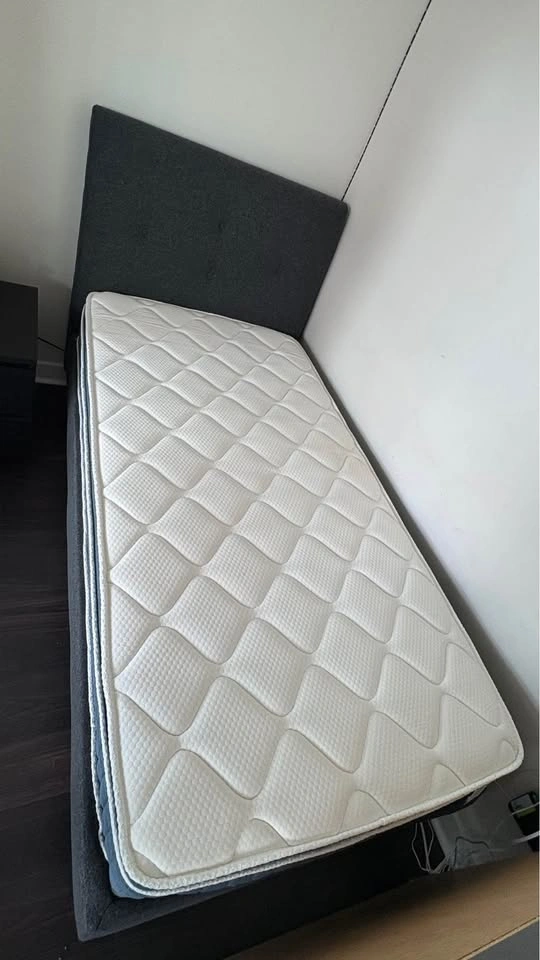 Twin Bed Frame + Mattress – Good Condition - photo 5