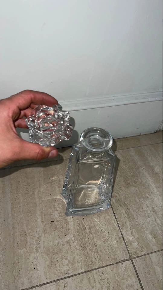 Glass bottle - fancy rose petal - photo 2