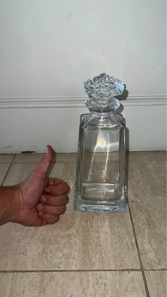 Glass bottle - fancy rose petal - photo 3
