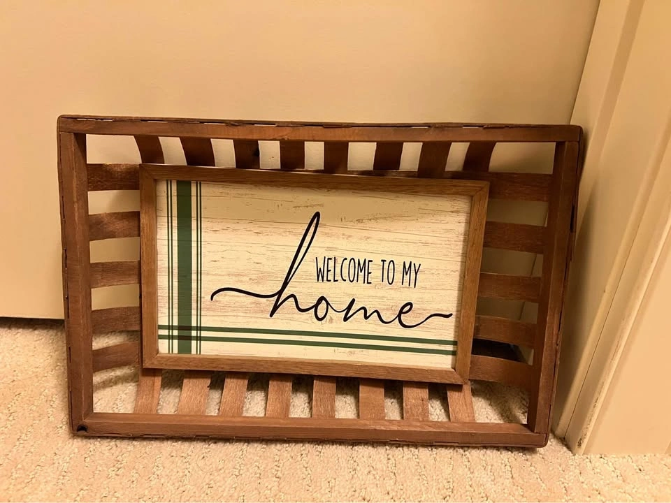 Welcome to My Home Tobacco Basket Wall Decor - photo 2