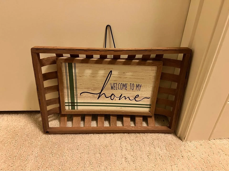 Welcome to My Home Tobacco Basket Wall Decor - photo 4