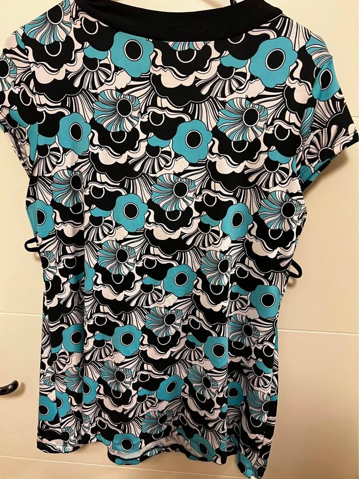 Women’s Floral Tie-Waist Tunic Top Size Xl - photo 4