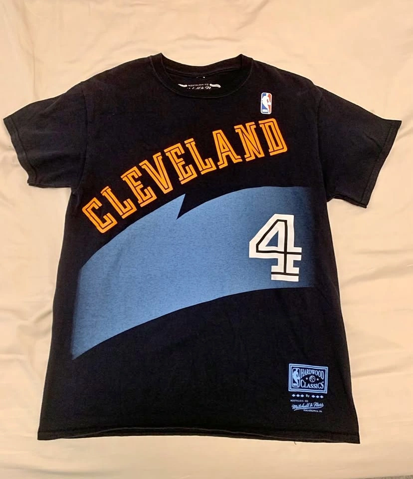 Cleveland Cavaliers #4 Shawn Kemp Mitchell & Ness T-shirt