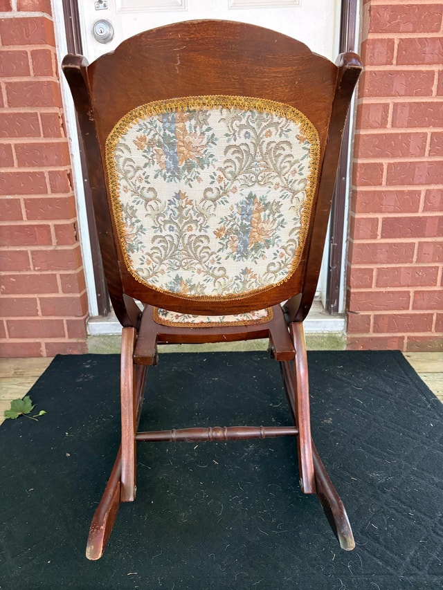 Vintage Foldable Rocking Chair - photo 3