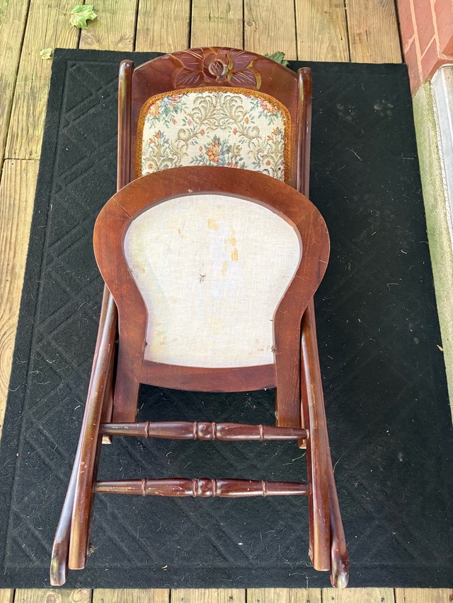 Vintage Foldable Rocking Chair - photo 5