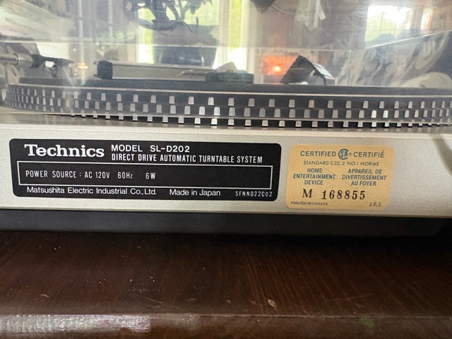 Technics SL-D202 Turntable - photo 4