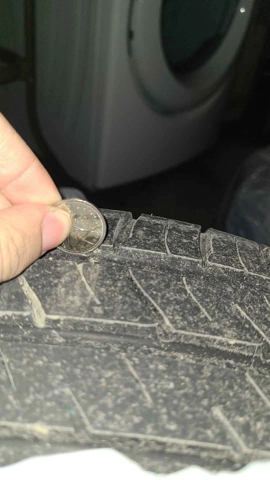 2 tires- well used 225/45R17