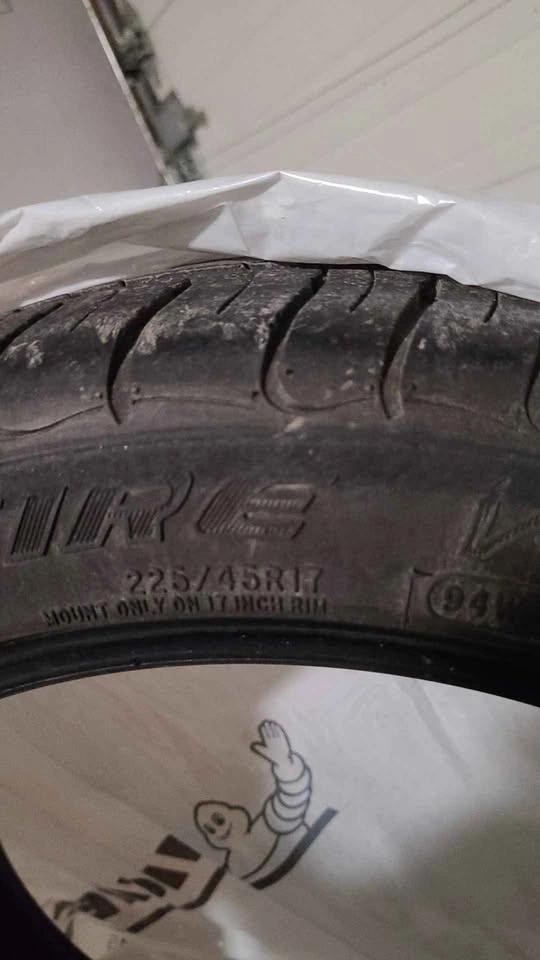 2 tires- well used 225/45R17 - photo 2