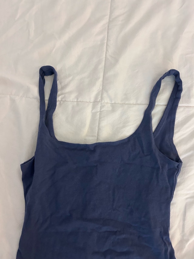Cute mini blue tank top from Ardene - size small - photo 2