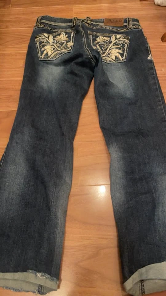 y2k Adikto Embroidered Jeans - photo 3
