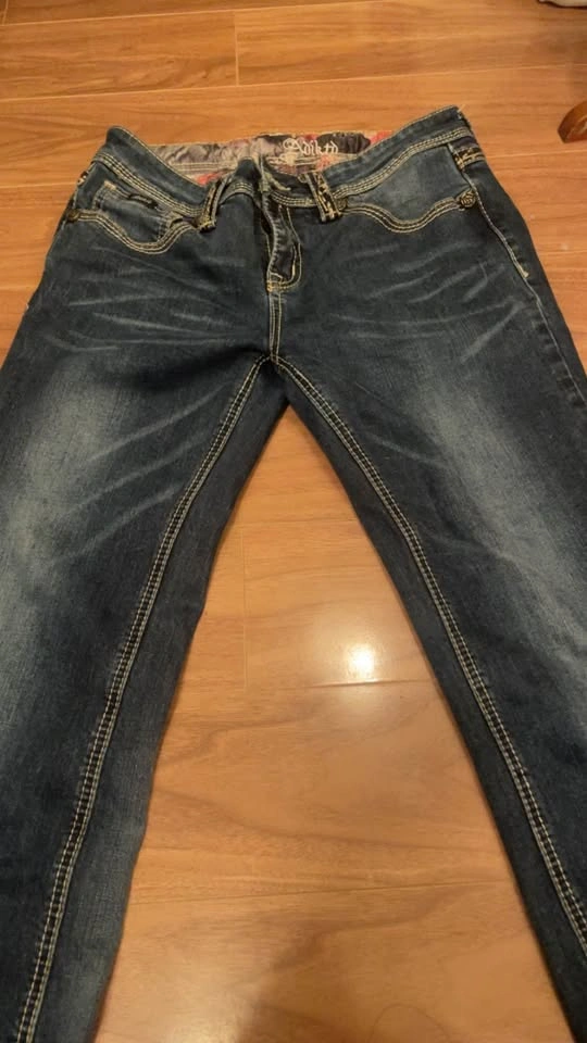 y2k Adikto Embroidered Jeans - photo 4