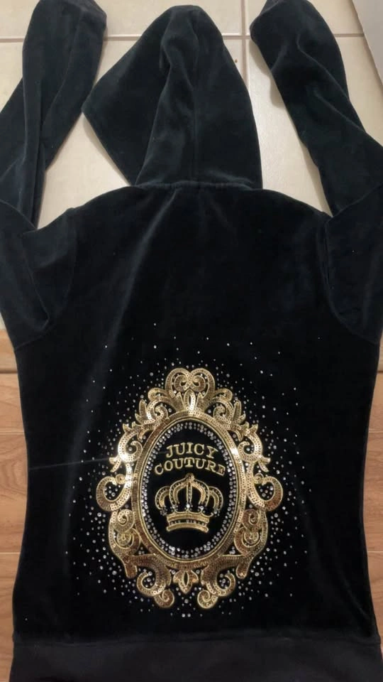Authentic Black Juicy Couture Zip-Up - photo 2