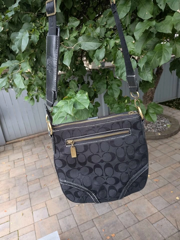 Coach Soho Signature Buckle Flap Hobo Bag - Black - photo 3