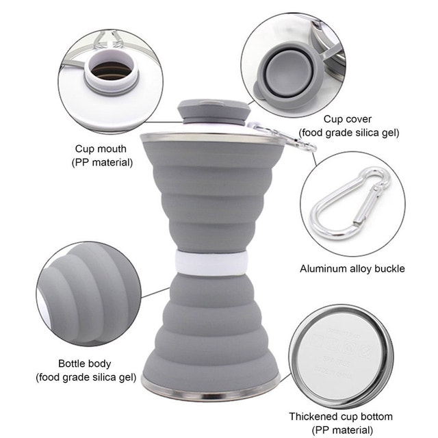 Collapsible Water Bottle - 500 mL - photo 2